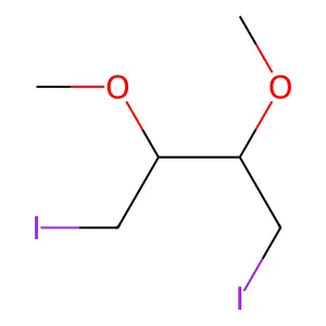 1,4-Diiodo-2,3-dimethoxybutane structure