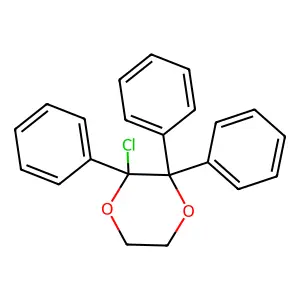 2-Chloro-2,3,3-triphenyl-1,4-dioxane structure