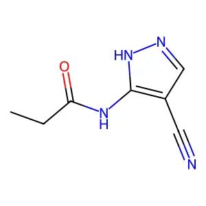 N-(4-Cyanopyrazol-3-YL)-propionamide structure