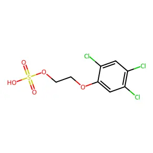 2-(2,4,5-三氯苯氧基)乙基硫酸氢酯 structure