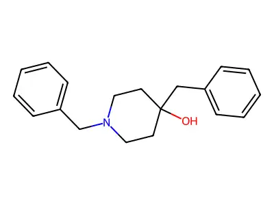 1,4-Dibenzylpiperidin-4-ol structure