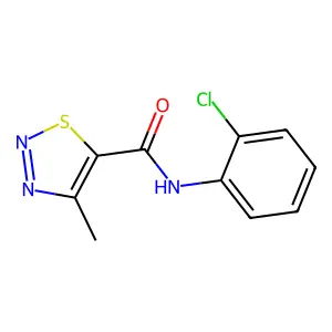 N-(2-chlorophenyl)-4-methyl-1,2,3-thiadiazole-5-carboxamide structure