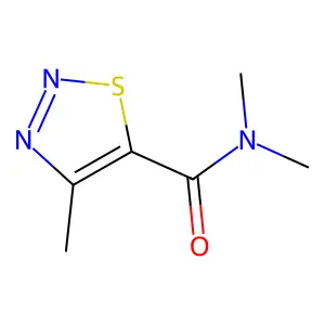 N,N,4-trimethyl-1,2,3-thiadiazole-5-carboxamide structure