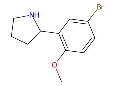2-(5-Bromo-2-methoxyphenyl)pyrrolidine structure