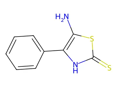 5-Amino-4-phenyl-2(3H)-thiazolethione structure