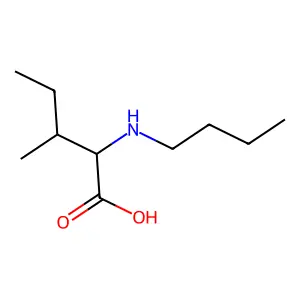 2-(Butylamino)-3-methylpentanoic acid structure