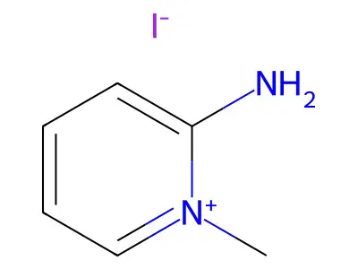 2-Amino-1-methylpyridinium iodide structure