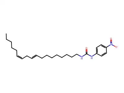 1-(4-Nitrophenyl)-3-octadeca-9,12-dienylurea structure