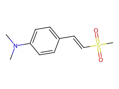 N,N-dimethyl-4-(2-methylsulfonylethenyl)aniline structure