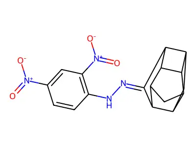 1,2,4-Ethanylylidene-1H-cyclobuta[cd]pentalen-5(1aH)-one, hexahydro-, (2,4-dinitrophenyl)hydrazone structure