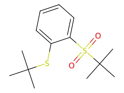 1-Tert-butylsulfanyl-2-tert-butylsulfonylbenzene structure