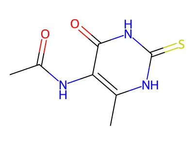 N-(6-Methyl-4-oxo-2-thioxo-1,2,3,4-tetrahydro-5-pyrimidinyl)acetamide structure