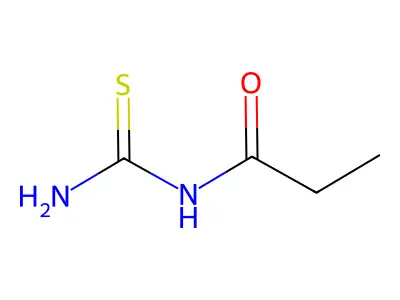 N-(Aminothioxomethyl)propionamide structure