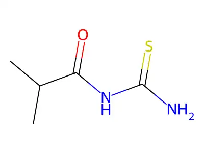 N-(Aminothioxomethyl)-2-methylpropanamide structure