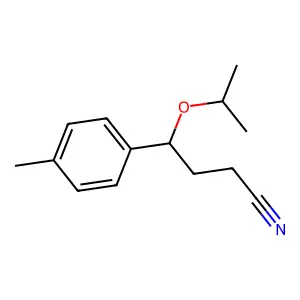 4-Methyl-gamma-(1-methylethoxy)benzenebutanenitrile structure