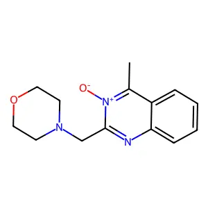 4-Methyl-2-(4-morpholinylmethyl)-2,3-dihydroquinazoline 3-oxide structure