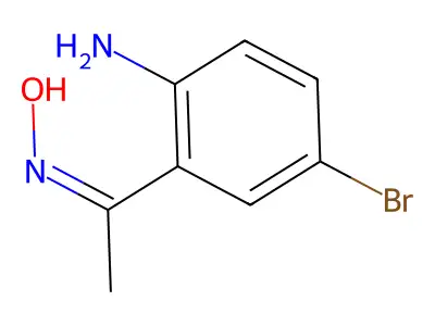 N-[1-(2-amino-5-bromophenyl)ethylidene]hydroxylamine structure