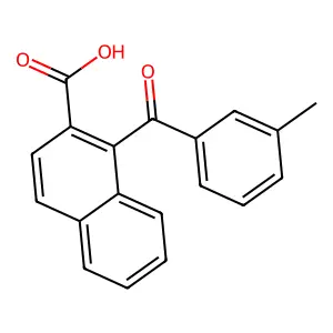1-(3-Methylbenzoyl)naphthalene-2-carboxylic acid structure