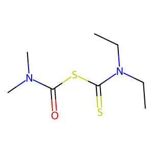 Carbamic acid, diethyldithio-, anhydrosulfide with dimethylthiocarbamic acid structure