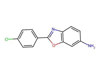 2-(4-Chlorophenyl)-6-benzoxazolamine structure