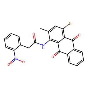 Benzeneacetamide, N-(4-bromo-9,10-dihydro-2-methyl-9,10-dioxo-1-anthracenyl)-2-nitro- structure