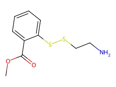 Methyl 2-((2-aminoethyl)dithio)benzoate structure