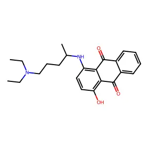 1-((4-(Diethylamino)-1-methylbutyl)amino)-4-hydroxy-9,10-anthracenedione structure