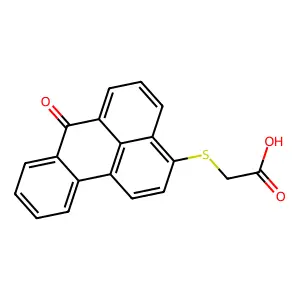 2-(7-氧代-7H-苯并[de]蒽-3-基硫基)乙酸 structure