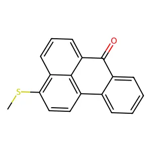 7H-Benz(de)anthracene-7-one, 3-(methylthio)- structure