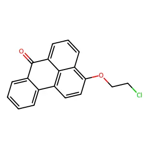 7H-Benz(de)anthracene-7-one, 3-(2-chloroethoxy)- structure