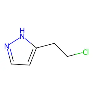 5-(2-chloroethyl)-1H-pyrazole structure