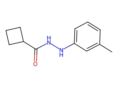 N'-(3-methylphenyl)cyclobutanecarbohydrazide structure
