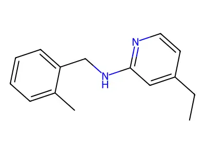 2-Pyridinamine, 4-ethyl-N-[(2-methylphenyl)methyl]- structure