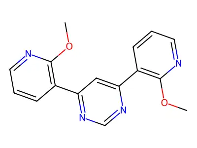 4,6-Bis(2-methoxy-3-pyridyl)pyrimidine structure