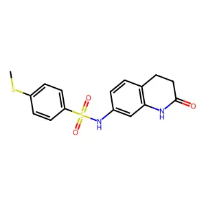 7-{[(4-Methylthiophenyl)sulfonyl]amino}-1,3,4-trihydroquinolin-2-one structure