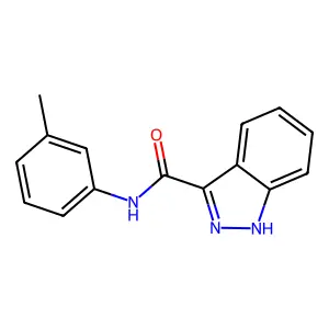 N-(3-methylphenyl)-1H-indazole-3-carboxamide structure