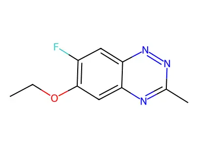 6-Ethoxy-7-fluoro-3-methyl-1,2,4-benzotriazine structure