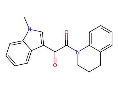 1-(3,4-dihydro-2H-quinolin-1-yl)-2-(1-methylindol-3-yl)ethane-1,2-dione structure