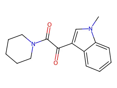 1-(1-Methylindol-3-yl)-2-piperidin-1-ylethane-1,2-dione structure