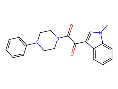 1-(1-Methylindol-3-yl)-2-(4-phenylpiperazin-1-yl)ethane-1,2-dione structure