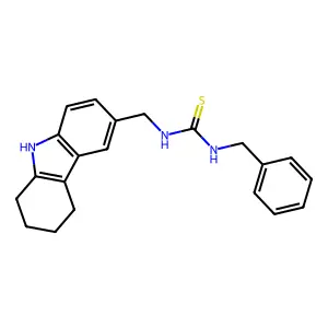 1-Benzyl-3-[(2,3,4,9-tetrahydro-1H-carbazol-6-YL)methyl]thiourea structure