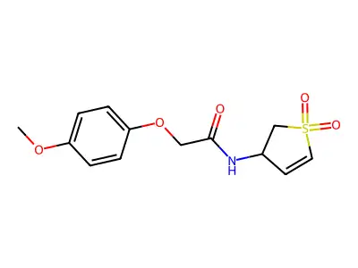 N-(1,1-dioxido-2,3-dihydrothiophen-3-yl)-2-(4-methoxyphenoxy)acetamide structure