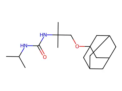 1-[1-(1-Adamantyloxy)-2-methylpropan-2-yl]-3-propan-2-ylurea structure