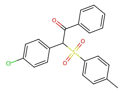 2-(4-Chlorophenyl)-2-[(4-methylphenyl)sulfonyl]-1-phenylethanone structure