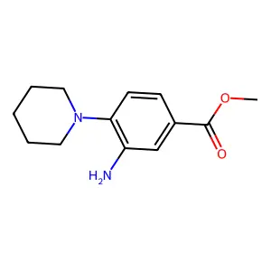 Methyl-3-amino-4-(1-piperidinyl)benzoate structure
