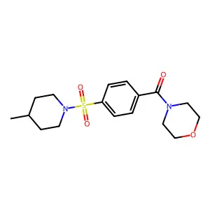 [4-(4-Methylpiperidin-1-yl)sulfonylphenyl]-morpholin-4-ylmethanone structure