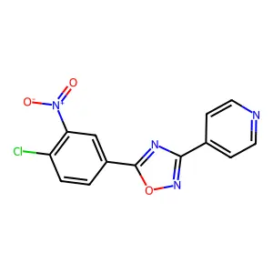 5-(4-Chloro-3-nitrophenyl)-3-pyridin-4-yl-1,2,4-oxadiazole structure