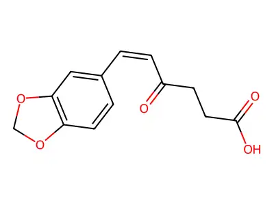 6-苯并[1,3]二氧杂环戊烯-5-基-4-氧代己-5-烯酸 structure
