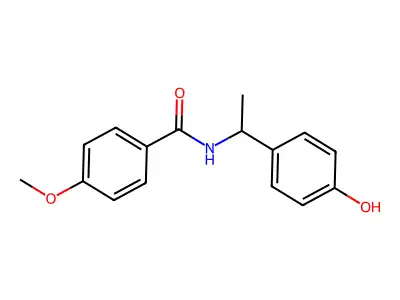 N-[1-(4-Hydroxyphenyl)ethyl]-4-methoxybenzamide structure