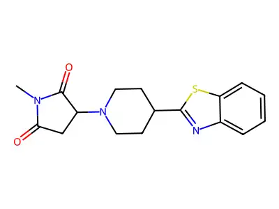 3-[4-(1,3-Benzothiazol-2-yl)piperidin-1-yl]-1-methylpyrrolidine-2,5-dione structure
